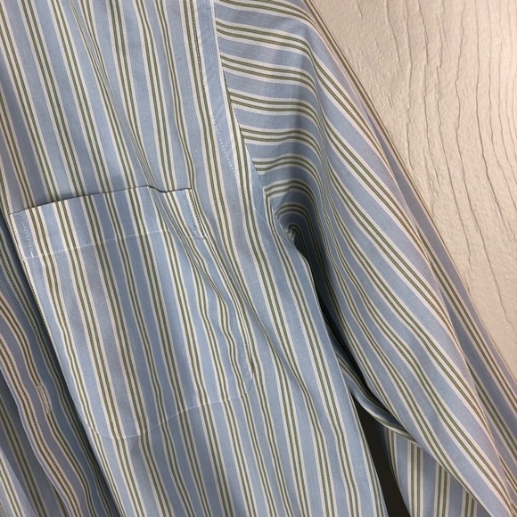Brooks Brothers no iron striped button up 14.5” - Picture 2 of 6